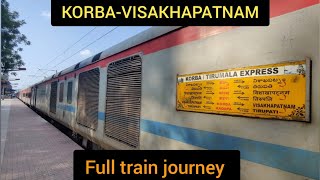 KORBAVISAKHAPATNAM FULL TRAIN JOURNEY ON BOARD 18517 KORBAVSKP LINK EXPRESS [upl. by Anatlus26]