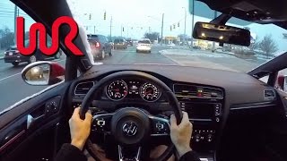 2015 Volkswagen GTI Performance Package DSG  WR TV POV City Drive [upl. by Beatrisa]