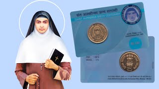 Saint Alphonsa Birth Centenary Rs 5 UNC Coin Card Pack [upl. by Annid]