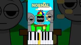 Mr Fun Computer Theme Incredibox Sprunki  Normal Vs Horror on piano [upl. by Radie413]