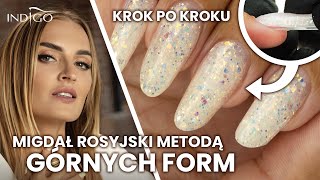 Górne formy do paznokci  jak używać Migdał rosyjski własny żel do zdobień paznokci  Indigo Nails [upl. by Nyvar749]