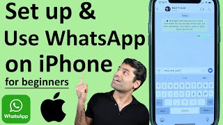 How to Set up and Use WhatsApp on iPhone [upl. by Arbua]