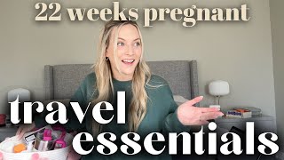 Pregnancy Travel Essentials  22 Weeks Pregnant  Maternity Outfits  Pregnancy After Infertility [upl. by Kathrine]