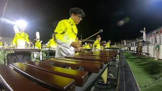 Broken Arrow Marching Band 2023 Marimba camErick Leos [upl. by Marwin295]