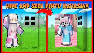 PRANK HIDE AND SEEK  ATUN MENGGUNAKAN CHEAT PINTU RAHASIA  Feat sapipurba Minecraft [upl. by Mitran]