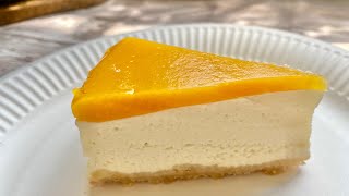 Baked Mango Cheesecake  Best Mango Cheese Cake Recipe [upl. by Ettennor840]