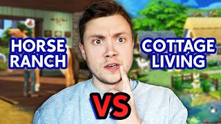 The Sims 4 Horse Ranch vs Cottage Living which is actually better [upl. by Reube833]