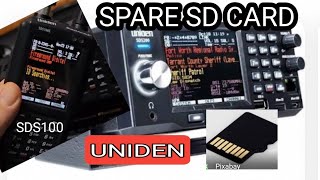 UNIDEN SDS100200 CREATE SPARE SD CARD [upl. by Enel66]