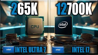 265K vs 12700K Gaming Benchmarks  Applications Tests [upl. by Silsby]