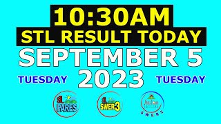 1030am STL Result Today September 5 2023 Tuesday Visayas and Mindanao [upl. by Agnot]