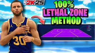 100 GUARANTEED LETHAL ZONE METHOD HOW TO GET ALL 3 OF YOUR ART OF SHOOTING ZONES FAST IN NBA2K25 [upl. by Myk]