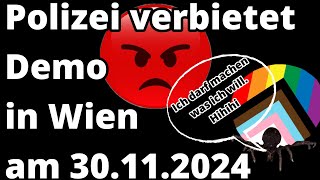 Demonstrationsverbot in Wien aus sehr fadenscheinigen Gründen [upl. by Nylyak]