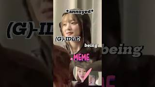 YUQI and SHUHUA gidle being a meme during rockstar cover funny gidlecover lisa gidle [upl. by Erdnad998]