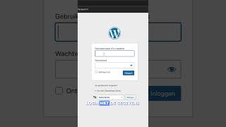 Inloggen in WordPress [upl. by Seebeck]