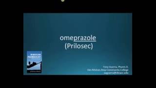 How to pronounce omeprazole Prilosec Memorizing Pharmacology Flashcard [upl. by Irelav]