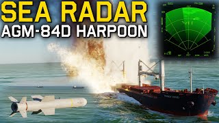 SEA Radar Mode amp AGM84D Harpoon Tutorial  DCS FA18C Hornet [upl. by Omer]