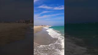 Beautiful beach south of France near Perpignan The end of August the purest turquoise water dunes [upl. by Eerised354]