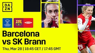 FC Barcelona vs SK Brann  UEFA Womens Champions League 202324 Cuartos De Final Vuelta [upl. by Einnig182]