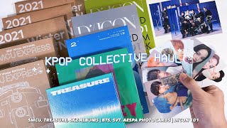 kpop collective haul ❦ expensive photocards smcu expresstreasureskz signed albums dicon 101 [upl. by Rayshell199]