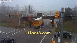 11Foot8 Bridge Crash Compilation 2018 [upl. by Wey]