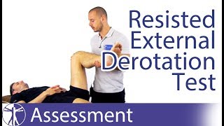 Resisted External Derotation Test  Gluteal TendinopathyGTPS [upl. by Nimrac]