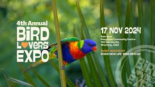 Bird Lovers Expo is on again 17th November 2024 Come and meet Mel [upl. by Aramo]