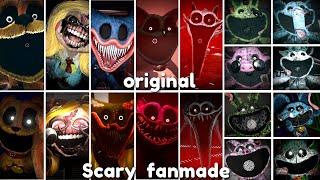 Poppy Playtime Chapter 3  ALL NEW Original vs ALL Fanmade Monsters JUMPSCARES Comparison [upl. by Yance432]