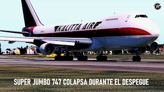 Boeing 747 se Estrella al Despegar en Bruselas  Vuelo 207 de Kalitta Air [upl. by Adamek]