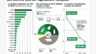 Les espaces productifs agricoles en France [upl. by Ainyt]