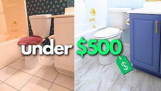 DIY BATHROOM MAKEOVER ANYONE CAN DO  Home Updates On A Budget [upl. by Arratoon]