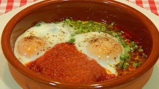 Huevos al horno al estilo Mallorquín receta fácil y rápida [upl. by Albric]