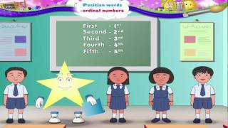 Position words amp Ordinal Numbers  Maths  Maths For Kids  Learn Grade 1 [upl. by Euginom]