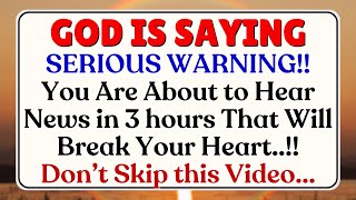 🌈 God Says You Are About to Hear News in 3 hours That Will✝️God Says💌propheticwordtoday [upl. by Benedict]