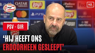 Peter Bosz prijst onderschatte speler na zege op Girona Hij heeft PSV er echt doorheen gesleept [upl. by Stephens]