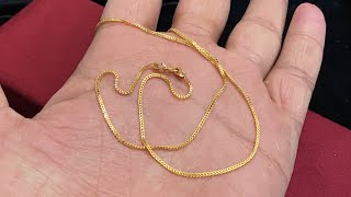 Light Weight Gold Chain Gold Chain 5 Gram Design With Price [upl. by Aieken]