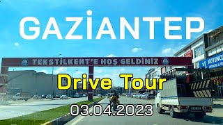 Driving through Gaziantep  Turkey 🇹🇷  Gaziantep Kilis Yolu  Tekstilkent  4K [upl. by Frydman263]