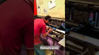 How to bend sheet metal job youtubeshorts engineering sheetmetal viralvideo hydrolicpress wow [upl. by Sicular926]