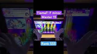 chunithm 音ゲー rhythmgame TiamaT F minor Rank SSS [upl. by Nottus]