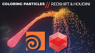 Coloring Particles  HOUDINI amp REDSHIFT [upl. by Pinkham]