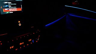 BMW X3 20i X Drive  interior lighting and dashboard at night [upl. by Male278]