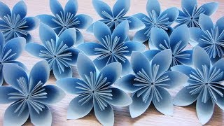 How to make a Kusudama Paper Flower Easy origami Kusudama for beginners making [upl. by Eatnwahs236]