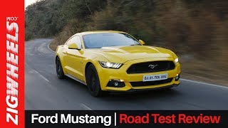 Ford Mustang  Road Test Review  ZigWheelscom [upl. by Alakim]