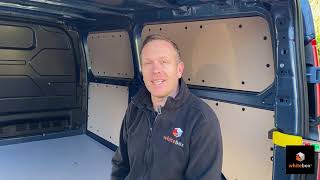 How to install van racking Sortimo SR5 in a Transit Custom [upl. by Akenahs]