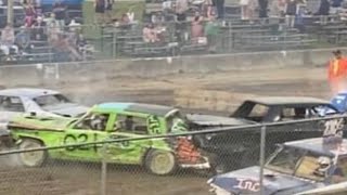 Schaghticoke Fair Demolition Derby V8’s 9423 [upl. by Ahseeyt]