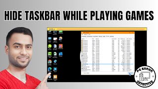 How to Hide Taskbar While Playing Games [upl. by Dorrej278]