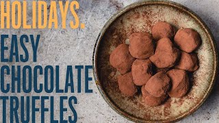 Easy dark chocolate truffles to make at home for special occasions [upl. by Elvira]