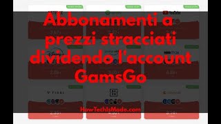 Abbonamenti a Netflix Spotify DAZN Disney e altri a prezzi ridicoli con GAMSGO Codici Sconto [upl. by Acinonrev]