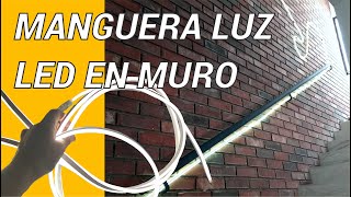 LUZ LED EN MURO COMO HACERLO [upl. by Anoyk]