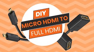 Micro HDMI DIY connector Sony A7 A7ii A7iii Lumix [upl. by Harras]