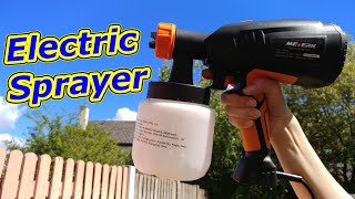 Paint Sprayer Meterk Electric Spray Gun 400W [upl. by Yllib]